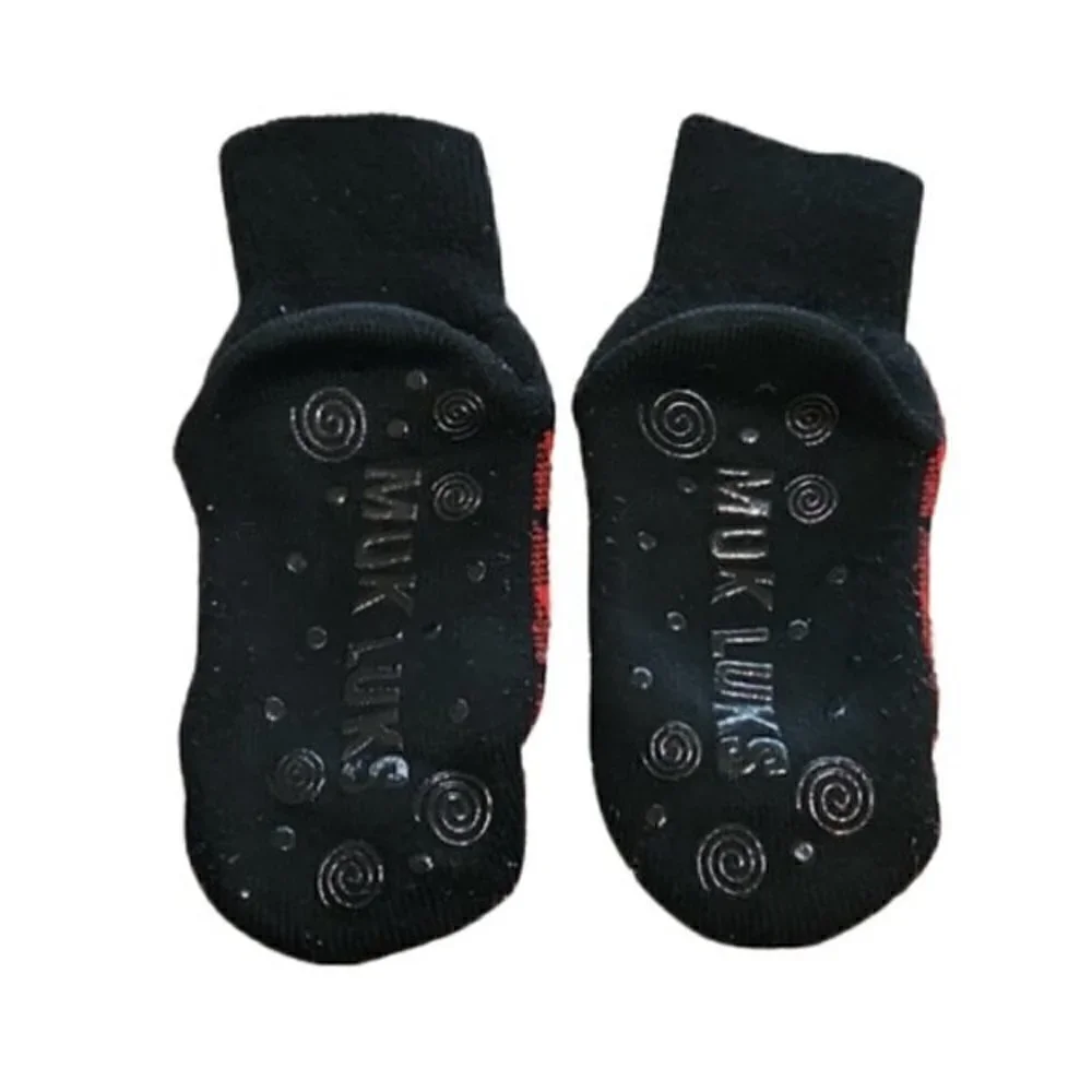 [Muk Lucks] Checkered Thermal Slipper Socks
